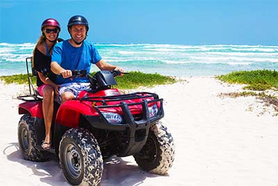 Take in the beauty sites with this ATV tour in Cozumel Mexico