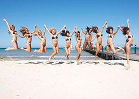 dallas cowboys cheerleaders calendar 2014 in cozumel mexico photo shoot